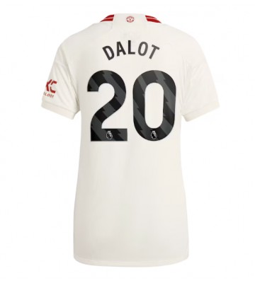 Manchester United Diogo Dalot #20 Tercera Equipación Mujer 2023-24 Manga Corta